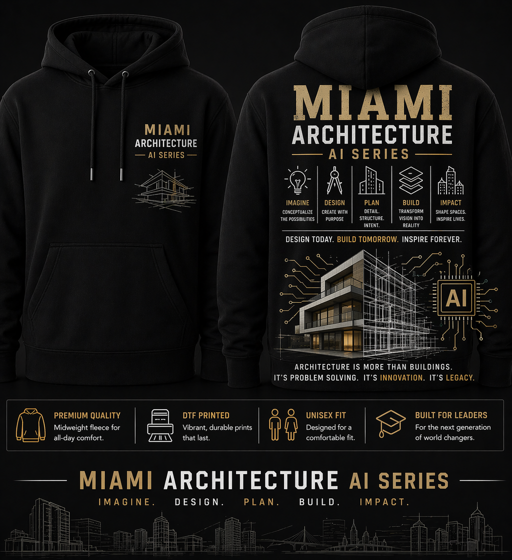 Miami Architecture AI Series™ Hoodie